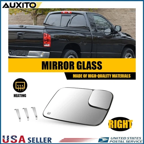 Passenger Side Heated Towing Mirror Glass For 02-08 Dodge RAM 1500 2500 3500