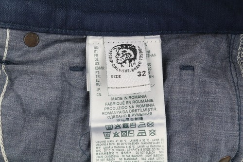 DIESEL D-Mharky-SP4 0078D Mens Jeans W32/L32 Slim Skinny Blue Stretchy - Picture 9 of 14