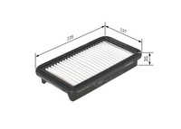 Luftfilter Bosch F 026 400 201 FüR OE 71742069 - 13780 79J00 000 - 13780-79J00