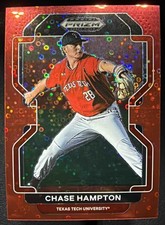 2022 Panini Prizm Draft Picks Chase Hampton #PDP190 Red Donut Circles 15/99