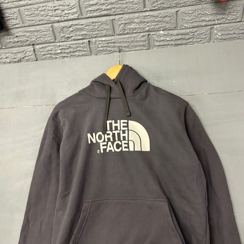 The North Face Mens Half Dome Pullover Hoodie Charcoal Grey Logo Sweatshirt