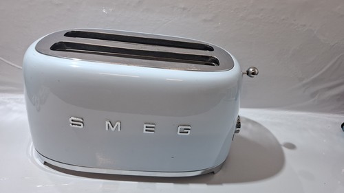 SMEG 2 Schlitz 4 Scheiben Retro Style Toaster TSF02PBUK Pastellblau Guter Zustand - Bild 6 von 12