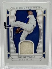 2025 Panini National Treasures Don Drysdsle Game Worn Relic /25  - Dodgers