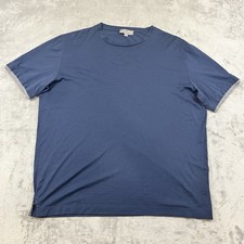 Canali Men’s T-shirt Navy Blue Size 58 Soft Cotton Luxury Italy Stretch