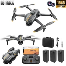 RC Drone 1080P HD Camera Quadcopter Obstacle Avoidance Aircraft w/3 Battery Gift