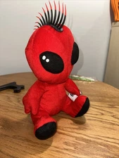 A&A Global Industries Red Mohawk Punk Alien Stuffed Animal Plush 13”