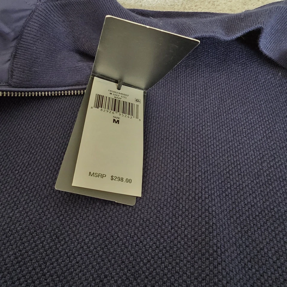 RLX Ralph Lauren Hybrid Jacket Mens M Blue Golf Primaloft Wool Full Zip NWT $298 - Image 3 of 4