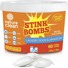 Stink Bombs, Natural Laundry Odor Eliminator for Clothes, Strong Odor Remover fo