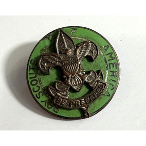 Vintage Boy Scouts of America Be Prepared Enamel Lapel Pin Brooch