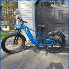 1800W 26"Fat Tire Electric Mountain Bike for Adults 36MPH 85Miles Cruiser E-bike