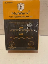 Mulwark 17pcs Folding Allen Wrench Set | Metric & Standard Sae - Key Tool 2 Pack