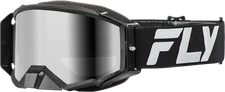 Fly Racing Zone Elite Goggle Black/Silver W/ Silver Mirror/Smoke Lens 37-51905