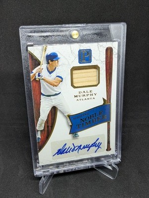 Dale Murphy 2016 Panini Pantheon Scripted Noble Timber Auto /25 Bat #SNT-DA