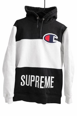SS14 Supreme x Champion Hoodie Kapuzenpullover Weiß Größe M