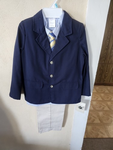 Good Lad Boys 4 piece apparel set Size 5 pants, vest, shirt, jacket Easter!! - Picture 1 of 1