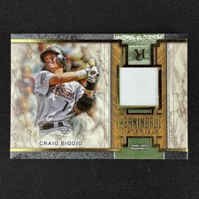 Craig Biggio Game-Worn Jersey 2025 Topps Museum Meaningful Material Gold /49 #MM