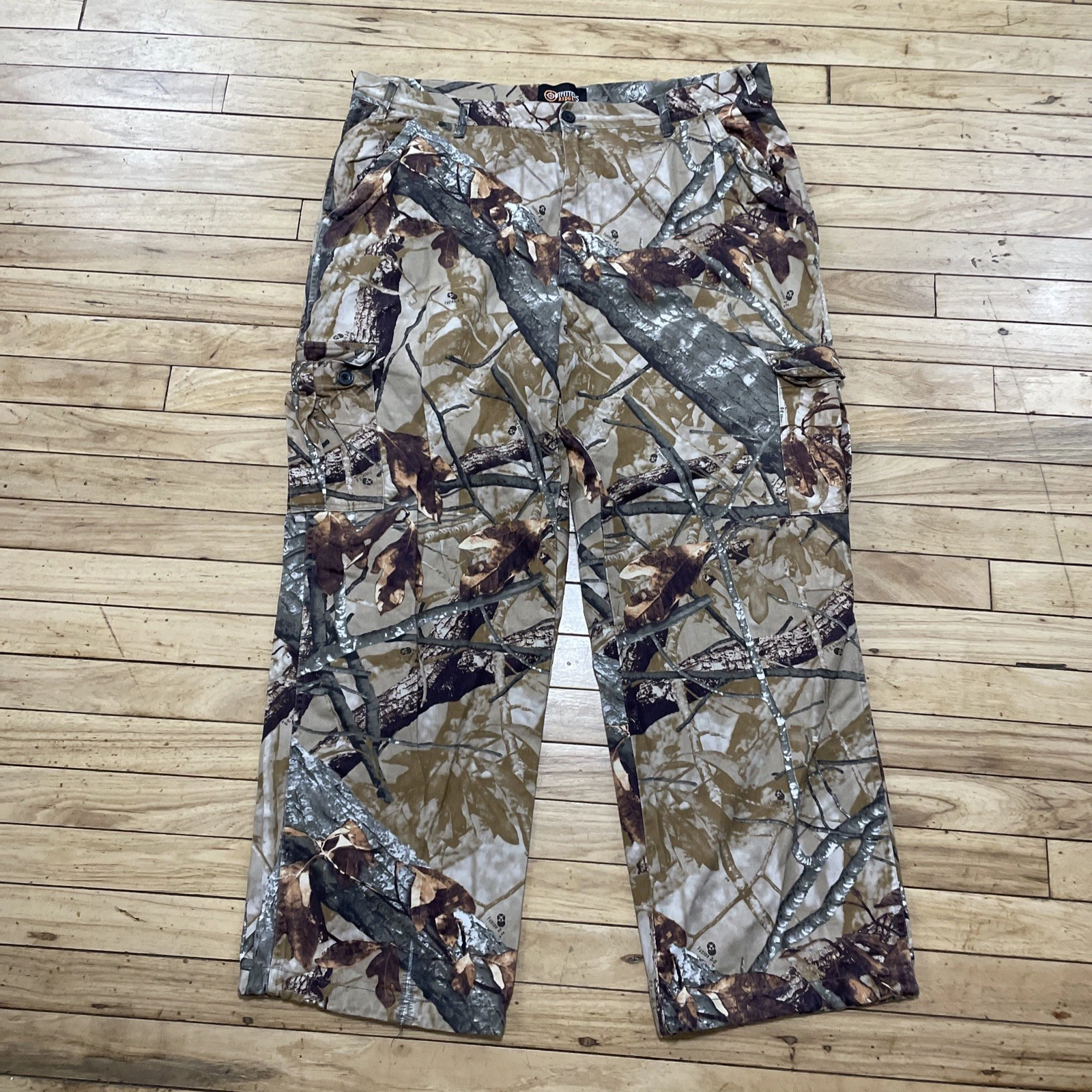 Outfitters Ridge Fusion 3-D Camo Cargo Pants Men XL 40/42 Hunting Fish y2k skate