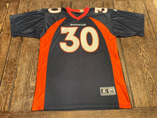 vintage 1995 Terrell Davis DENVER BRONCOS men's size 48 Large STARTER Jersey NFL