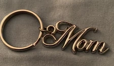 Keychain Silver Mom 3” Long