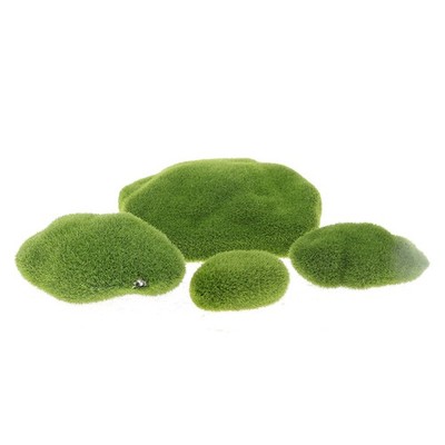 4 Stück Mikro Landschaft Künstlicher Moos Stein Feengarten Bonsai Gefälschtes Moos Dez _wo