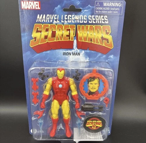 🔥Marvel Legends Secret Wars Iron Man Action Figure Retro Hasbro NEW & SEALED!🔥