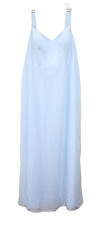 Azazie Women's Denice Sheath Pleated Chiffon Maxi Dress Sky Blue [SIZE A20]