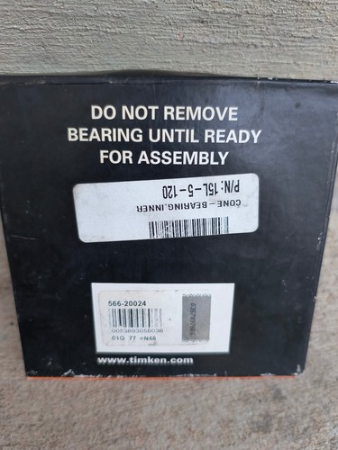 Timken 566-20024 Tapered Roller Bearing Cone Made in India - Picture 2 of 7