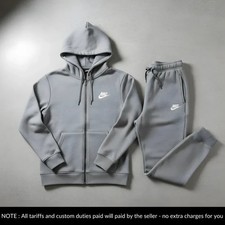 Men's Nike Hoodie Full Zip 2 piece tracksuit Sportswear Fleece Hoodie tracksuit
