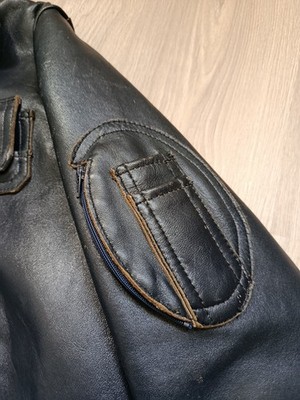 1970s French Aviator Leather Jacket 