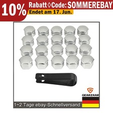 17mm für Radbolzen Radschrauben Radmuttern FÜR Skoda 20x Abdeckung Abdeckungen