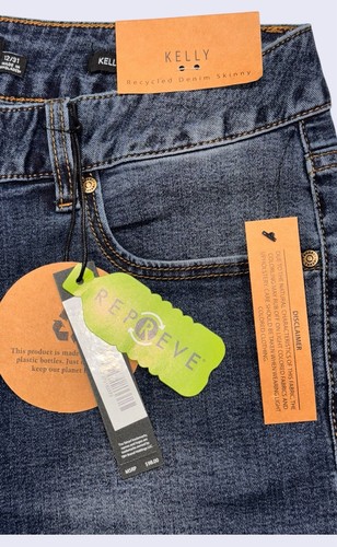 Tahari Kelly recycelter Denim Mid Rise Skinny Damenjeans 12/31 neu mit Etikett UVP $ 98,00 - Bild 6 von 12