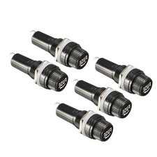 5Pcs 6x30mm AC 10A 250V Black Screw Cap Fuse Holder For PROTECTING SOLAR PANEL