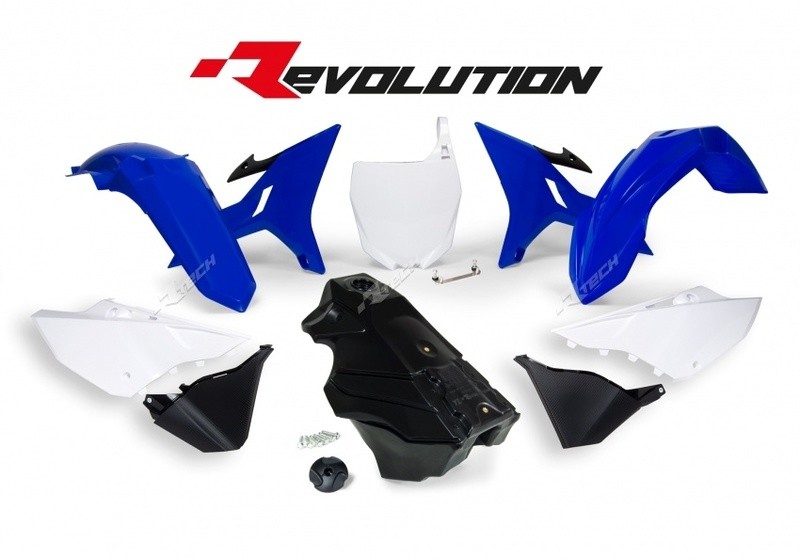 Rénover carrosserie moto YZ avec kit plastique RACETECH et réservoir origine