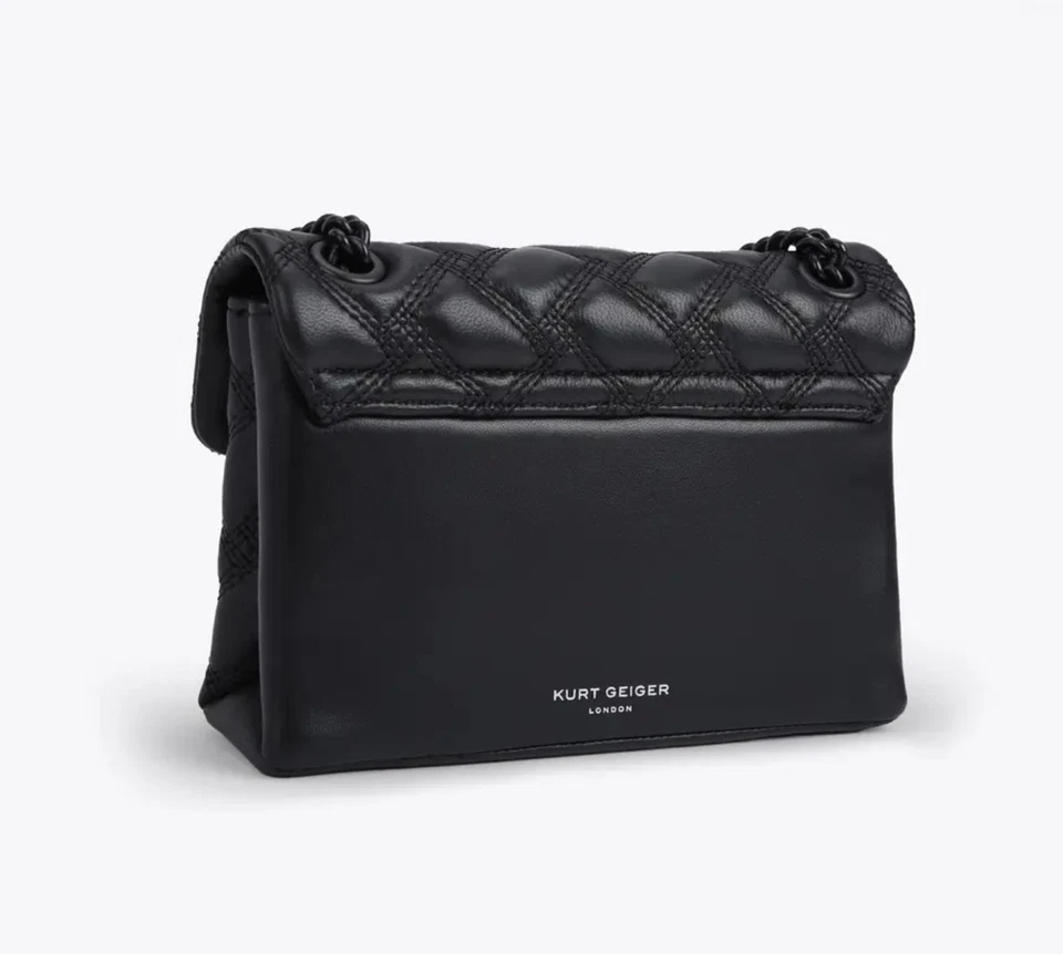 Mini bag crossbody, black,  21x7x13 inches, Kurt Geiger,new - Image 2 of 4