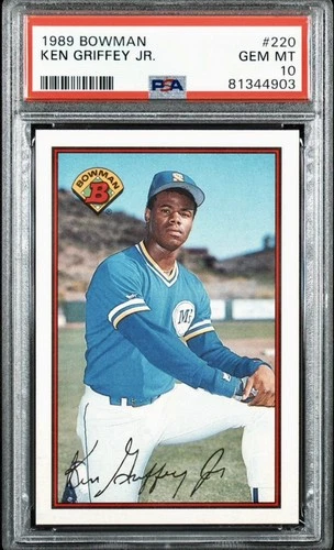 1989 BOWMAN #220 KEN GRIFFEY JR. PSA 10 GEM MINT ROOKIE HOF