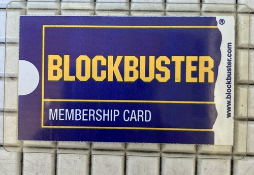 2008 Blockbuster Video Membership Card  Original Store Issued Rental  Tape Y2k