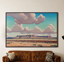 Maynard Dixon Wide Lands of the Navajo Canvas/Poster Wall Art