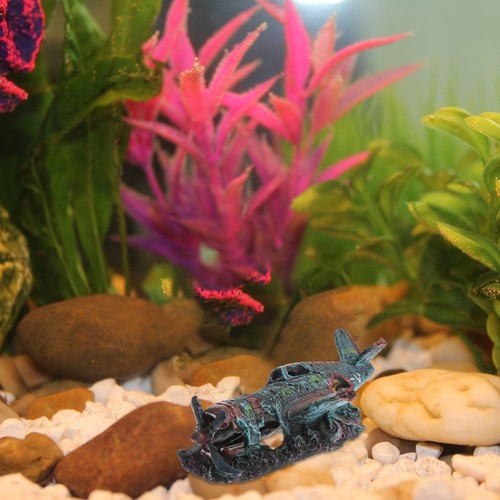 Fish Tank Ornament Aquarium -Kampfflugzeuge Fisch Dekoration Aquarienschiff - Bild 8 von 11