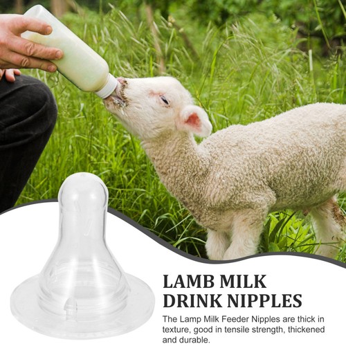 10 Pezzi Biberon Infermiera Morbido Bambino Capezzoli Vitello Latte Ciuccio Agnello - Foto 10 di 12