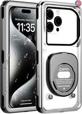 Waterproof Phone Case Compatible with iPhones Samsung Android Black Frame