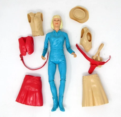 Vintage Jane West Marx Doll and Accessories Western Cowgirl Action Figure