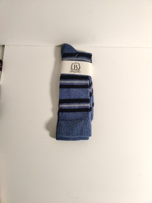 b studio -men's socks - blue- Cashmere blend - Made in USA **F1*