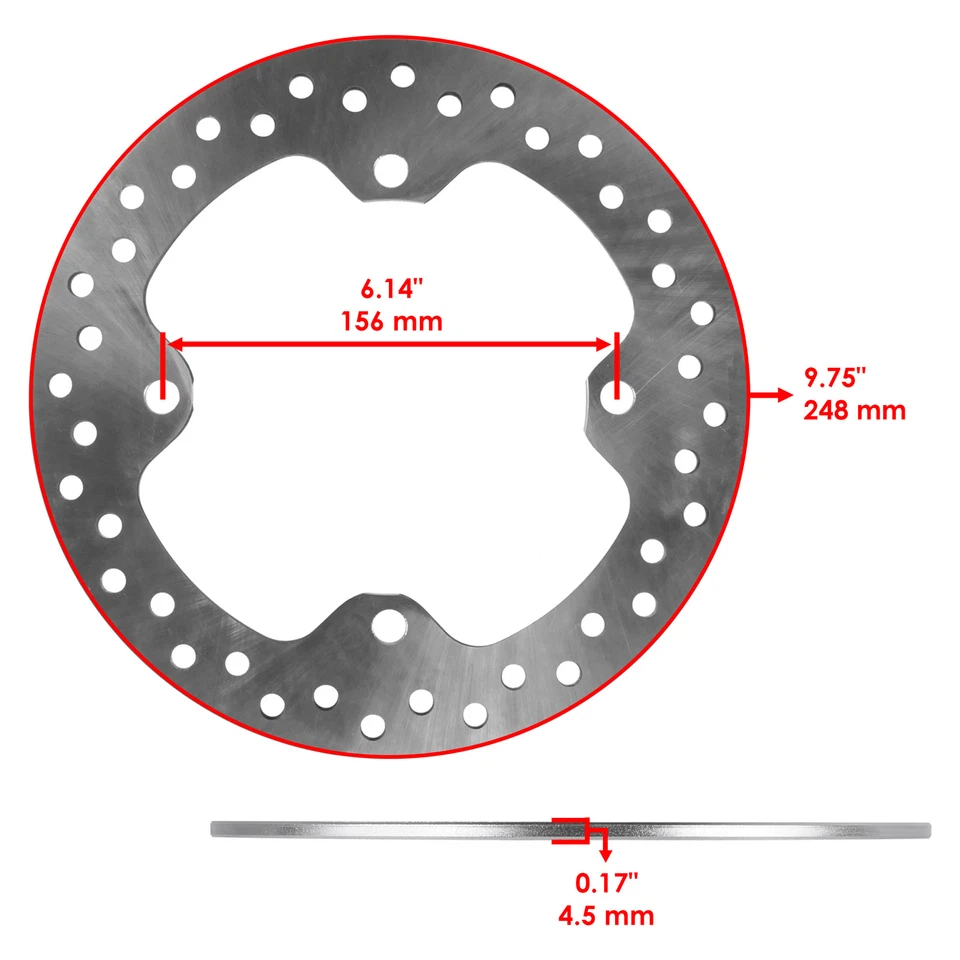 Disco de freno delantero/trasero con pastillas Polaris Sportsman 850 2015-22/Touring SP 2015-19 Foto 2 de 4