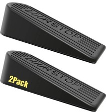 Large Rubber Door Stopper 2 Packs Heavy Duty Wedge Sturdy and Stackable Door ...