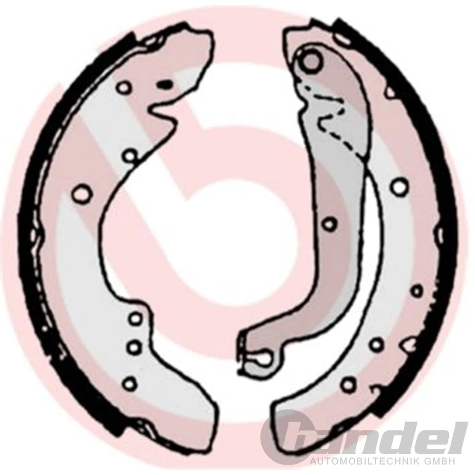 BREMBO Zapatas de Freno Eje Trasero Para Opel Arena Renault Master Trafic S - Imagen 2 de 2