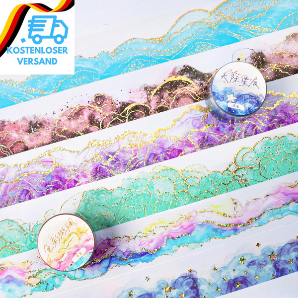 6 Rollen Scrapbook Stickers Set Washi Tape Pet Aufkleber, Scrapbook ZubehöR Aufk-image