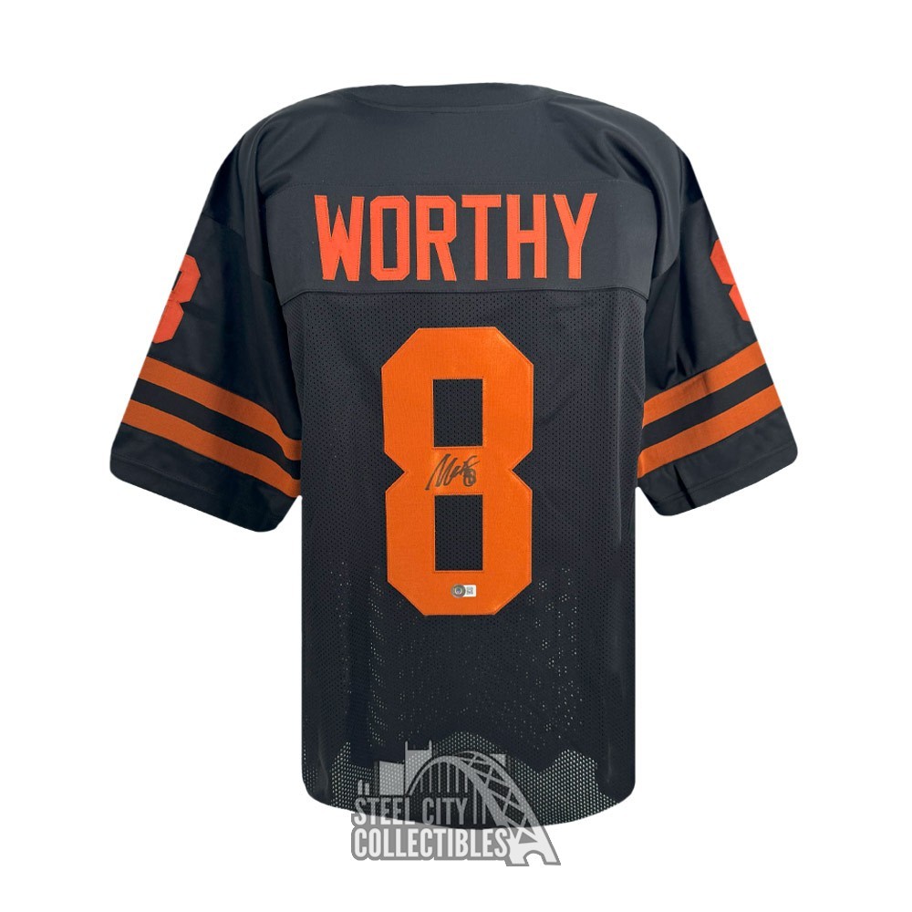 Xavier Worthy Autographed Signed Texas Custom Black Football Jersey - BAS 