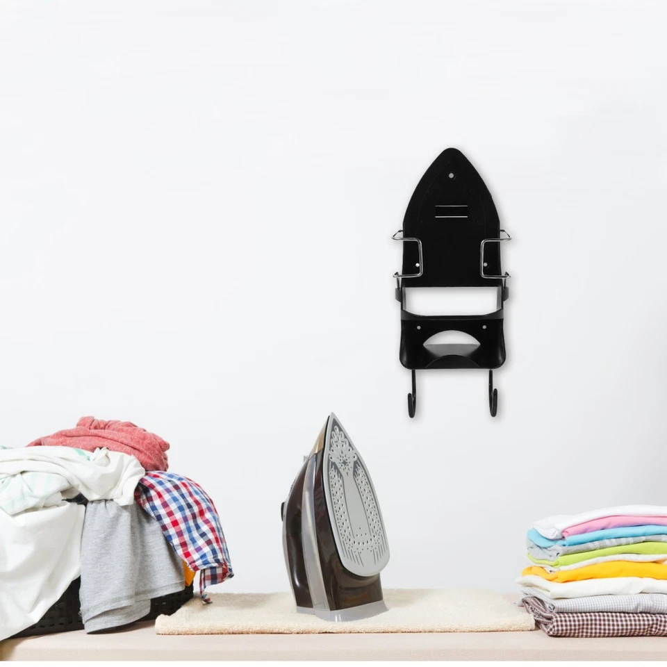 Bügelbrett Aufhängung Bügeleisen Halterung Kleiderbügelhalter Eisenhalter - Bild 4 von 4