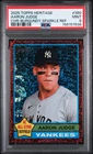 PSA 9 Aaron Judge 2025 Topps Heritage Chrome Burgundy Sparkle Refractor #380