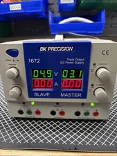B&K Precision 1672 Quad Display Triple Output DC Power Supplies